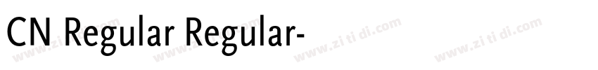CN Regular Regular字体转换